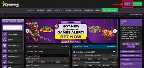 hollywoodbets login sa